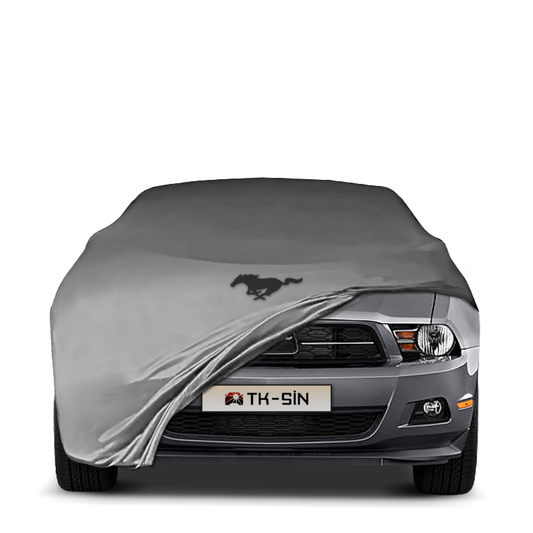Indoor Autoabdeckung für Ford Mustang 5 (2004–2012) mit Logo – maßgeschneidert & atmungsaktiv
