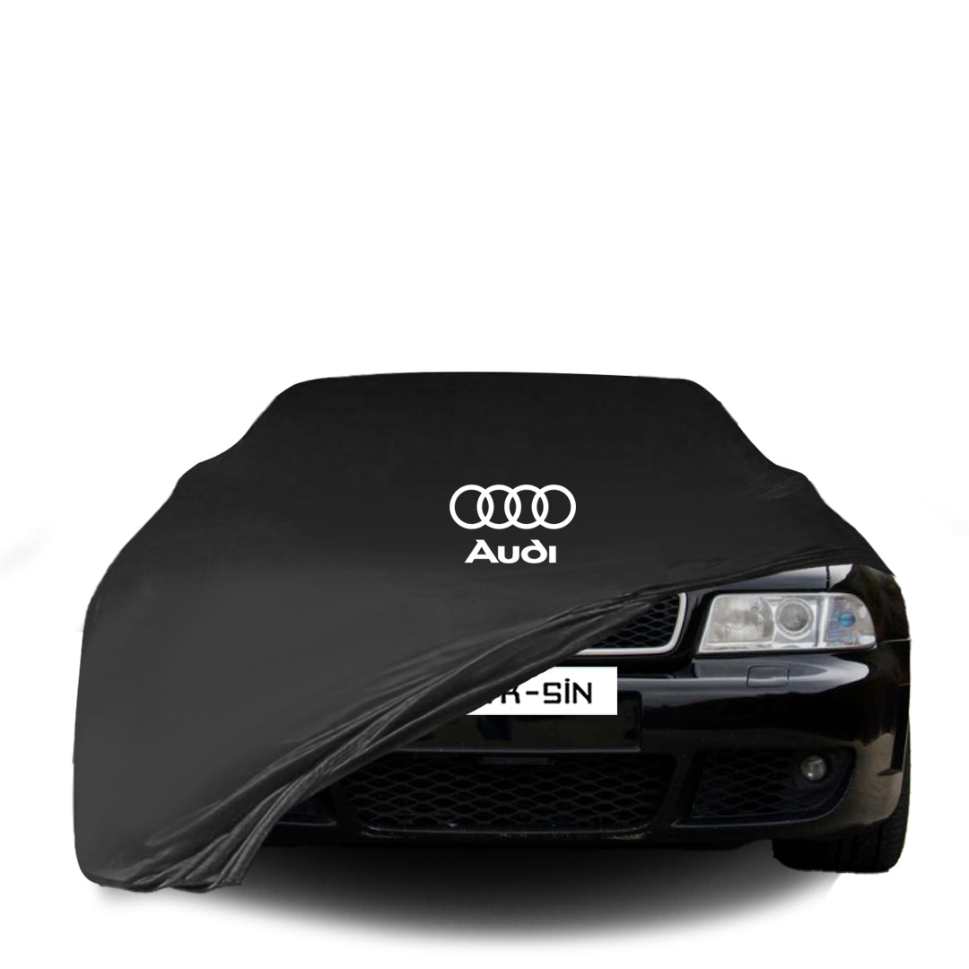 Indoor Autoabdeckung für Audi A4 B5 Limousine (1994–1999) mit Logo – maßgeschneidert & atmungsaktiv