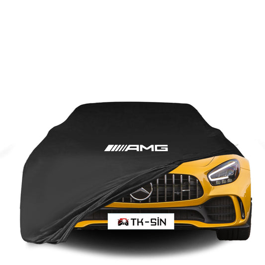 Indoor Autoabdeckung für Mercedes-AMG GT Coupé & Cabrio mit Logo – maßgeschneidert & atmungsaktiv