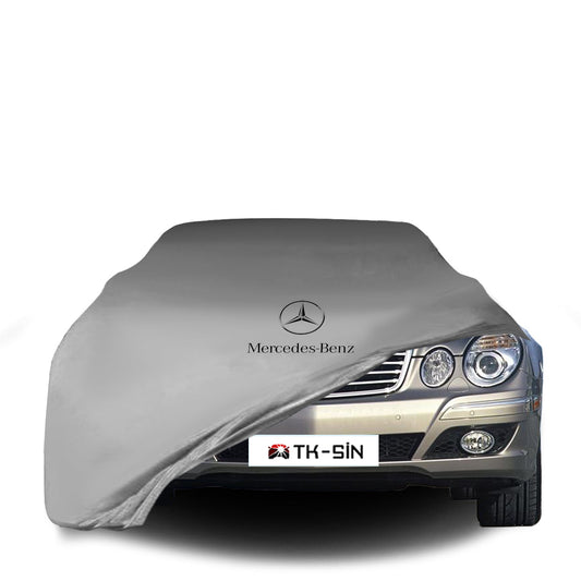 Indoor Autoabdeckung für Mercedes E S211 T-Modell (2003–2009) mit Logo – maßgeschneidert & atmungsaktiv