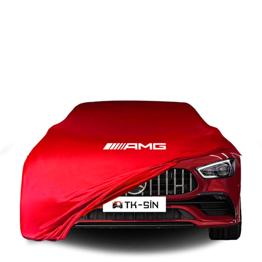 Indoor Autoabdeckung für Mercedes GT 4-Türer Coupé mit AMG Logo – maßgeschneidert & atmungsaktiv