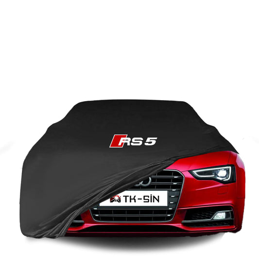 Maßgeschneiderte Indoor Autoabdeckung für RS5 – Audi A5 Cabrio / Coupé (2011–2016) mit Logo – atmungsaktiv & elastisch